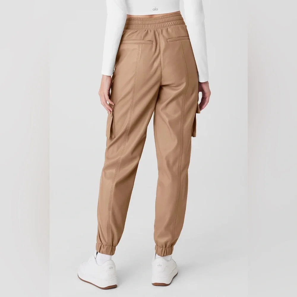 Alo Yoga Faux Leather Power Hour Jogger 29